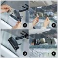 Joytutus 12 Inch Panoramic Rearview Mirror Interior Clip-on Wide Angle Convex Universal Rear View To Reduce Blind Spot