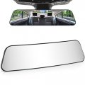 Joytutus 12 Inch Panoramic Rearview Mirror Interior Clip-on Wide Angle Convex Universal Rear View To Reduce Blind Spot 