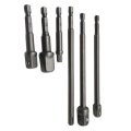 Usonline9 6 Pcs 3 Impact Grade Socket Adapter Set 1 4 8 2 Drive 1 Hex Shank