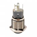 Hqrp 12v Led Lighted Momentary Metal Push Button Air Horn Switch With Wire Connector