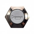 Hqrp 12v Led Lighted Momentary Metal Push Button Air Horn Switch With Wire Connector
