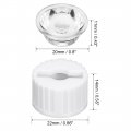 Uxcell 10 Pcs 20mm Led Lens 90 Degree With White Holder For 1w 3w High Power Light