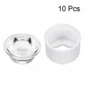 Uxcell 10 Pcs 20mm Led Lens 90 Degree With White Holder For 1w 3w High Power Light