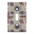 Flowery Fancy Amoeba Pattern Plastic Wall Decor Toggle Light Switch Plate Cover 