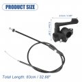 X Autohaux 1set 32 68 Thumb Controller Throttle Cable Accelerator Handle Assembly For 50cc 70cc 90cc 110cc 125cc 150cc 200cc