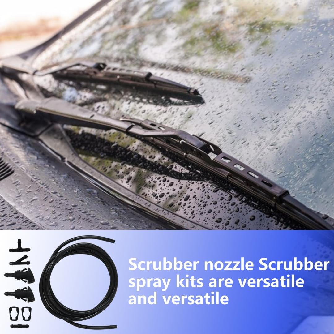 4805742ab 5116079aa 5113049aa 5303833aa Car Windshield Wiper Washer Squirter Nozzle Spray Jet Kit Fluid Hose T For 2011-2017