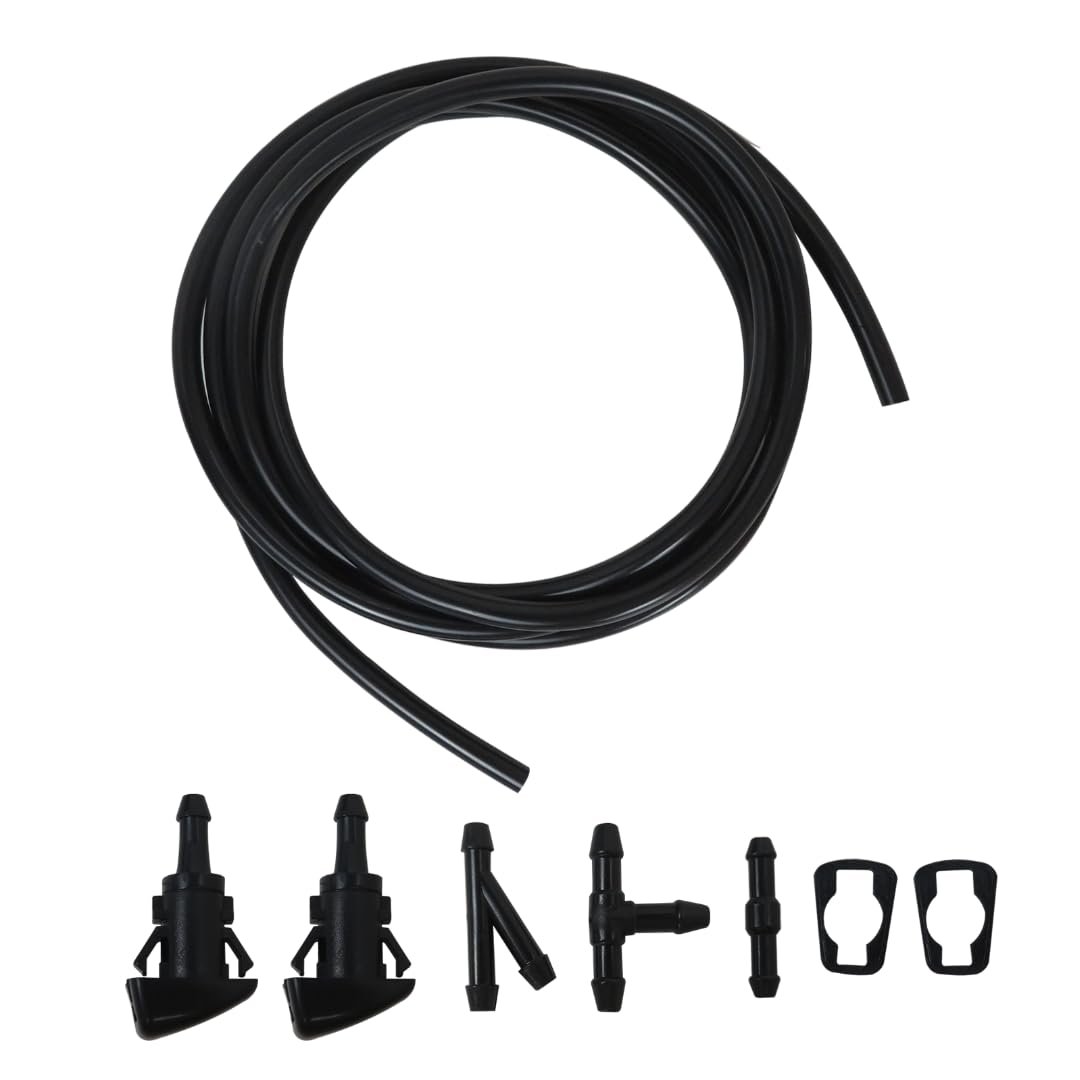 4805742ab 5116079aa 5113049aa 5303833aa Car Windshield Wiper Washer Squirter Nozzle Spray Jet Kit Fluid Hose T For 2011-2017