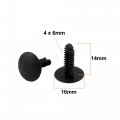 Uxcell 100pcs Plastic Rivets Retainer Clips 4 X 6mm Hole