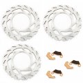 Sfriding Brake Discs Pads Set For Arctic Cat 500 550 550i 650 700 700i 1000