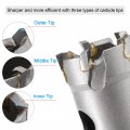21mm Carbide Hole Cutter Saws For Stainless Steel Sheet Metal Non-slip Triangular Shank Limit Step With Titanium Coated Center