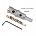 21mm Carbide Hole Cutter Saws For Stainless Steel Sheet Metal Non-slip Triangular Shank Limit Step With Titanium Coated Center