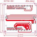 Electronics-salon Din Rail Mount Screw Terminal Block Adapter Module For Arduino Uno R3