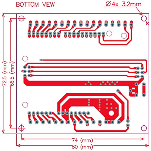 Electronics-salon Din Rail Mount Screw Terminal Block Adapter Module for Arduino Uno R3