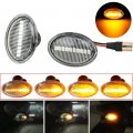 Malcayang Dynamic Side Marker Repeater Turn Signal Indicators Compatible With Fiat 500 Ka Lybra Ypsilon Grancabrio Granturismo