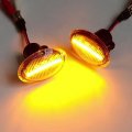 Malcayang Dynamic Side Marker Repeater Turn Signal Indicators Compatible With Fiat 500 Ka Lybra Ypsilon Grancabrio Granturismo
