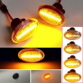 Malcayang Dynamic Side Marker Repeater Turn Signal Indicators Compatible With Fiat 500 Ka Lybra Ypsilon Grancabrio Granturismo