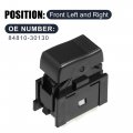 X Autohaux 84810-30130 Front Car Power Window Switch Replacement Black For Toyota 4runner 2 4l 3 0l 1985-1989 Camry 1984-1989