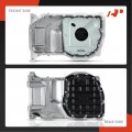 A-premium Upper And Lower Engine Oil Pan Sump With Drain Plug Compatible Hyundai Sonata 2002-2003 Santa Fe Kia Optima 2001-2005