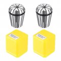 Uxcell Er25 Spring Collet 1 4 Chuck For Cnc Engraving Machine Lathe Milling Tool 2pcs