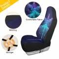 Yettasbin Dragonfly Front Car Seat Cover Non-slip Stain Water Resistant Breathable Protector Universal Fits Suv Auto Cars Truck