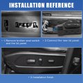 X Autohaux Front Driver Passenger Side Power Seat Switch 5f9t-14b709-aa Ford F-150 2009-2014 For Mustang 2005-2014 Escape