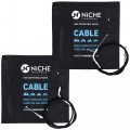 Niche Push Pull Throttle Cable Set For Kawasaki En450 454 Ltd 54012-1264 54012-1265