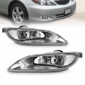 Amerilite For Toyota 2002-2004 Camry 2005-2008 Corolla 02-2003 Solara Chrome Replacement Fog Light Assembly Pair W Bulb Switch 