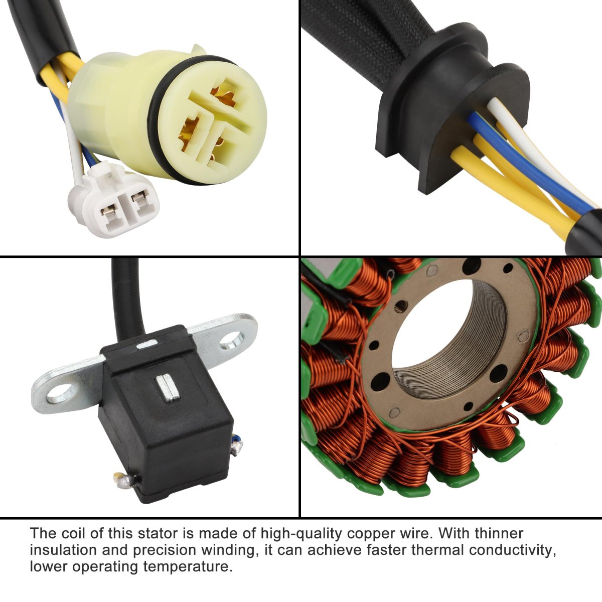 18 Coil 5 Wire Magneto Stator Ignition Generator Replacement For Kfx450r 2008-2014 21003-0067