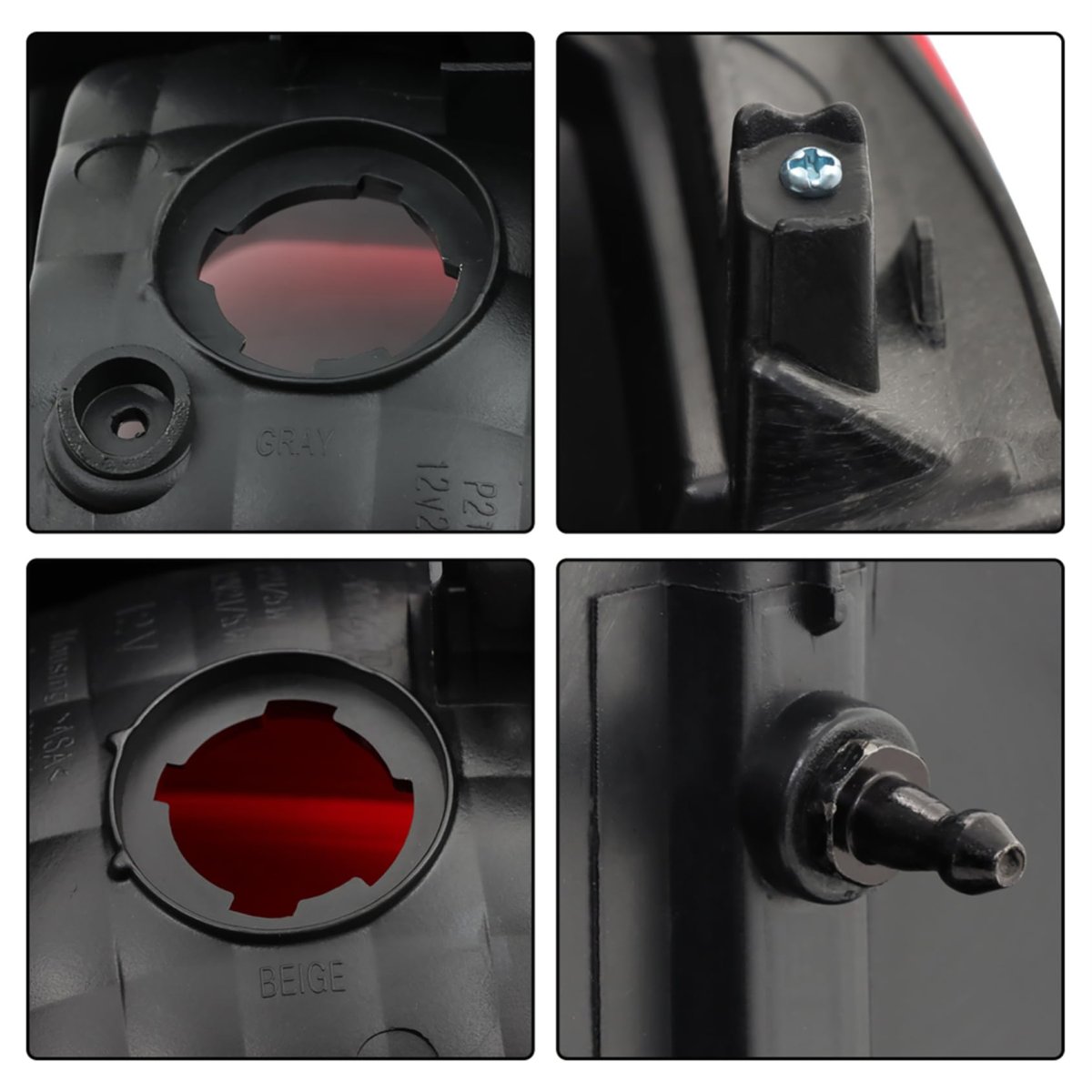 1 Pc Rh Tail Light Assembly Replacement For Hilux 2wd 4wd Sr Sr5 Ute 2015-2020 Right Side