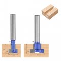 Uxcell 7 16 5 8 Diameter Keyhole Router Bit Set 4 Shank With 2 To 1 Collet Adapter Carbide Tipped Wood Milling T-slot Cutter