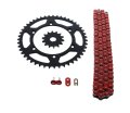 Kawasaki Kx250 Chain And Sprocket Kit 2005 2006 2007 2008 Red Non O Ring With 14 47 Steel Sprockets 116l 