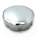 Httmt- Chrome Fluid Reservoir Cap Plain Surface For Cbr 600 Rr 900 929 954 1000 Suzuki Gsxr Gsxr 750 Sv650s Tl1000s Yzf 600r R1 