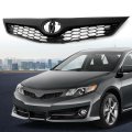 Front Upper Bumper Grille Guard For Toyota Camry Se Xse 2012 2013 2014 Black 5310106340c0 To1200354 Matte Mesh Grill Cover