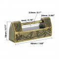 Uxcella 42mm Body Wide Padlock Antique Chinese Old Style Zinc Alloy Brass Plated