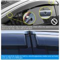 Vesul Tape On Window Wind Deflector Rain Guard For Honda Fit 2021 Polycarbonate Visor Shield Cover With 304 Stainless Steel
