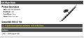 Left Driver Side Wiper Blade With Arm Jet For 2003-2009 Jaguar Xj8