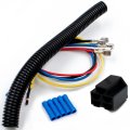 Key Switch Wire Harness Connector Pigtail Asy For Sunbelt B1sb6662 Heavy Duty Corrugate Protection With Insulated Butt 