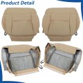 Brown Synthetic Leather Seat Covers For F150 2004 2008 4 Piece Set Front Driver And Passenger Bottom Lean Back Replacement