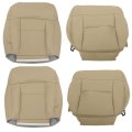 Brown Synthetic Leather Seat Covers For F150 2004 2008 4 Piece Set Front Driver And Passenger Bottom Lean Back Replacement 