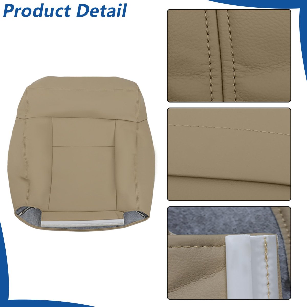 Brown Synthetic Leather Seat Covers For F150 2004 2008 4 Piece Set Front Driver And Passenger Bottom Lean Back Replacement