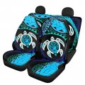 Semiouray Tropical Sea Turtle Cart Covers For Women Hawaii Sea Zigzag Floral Front Rear Seat Cover Vehicle Bucket Protector 
