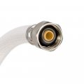 Eastman 1 2 Inch Fip Flexible Faucet Connector Pvc Supply Hose Line With Nickel-plated Brass Nuts 12 Length White 48902