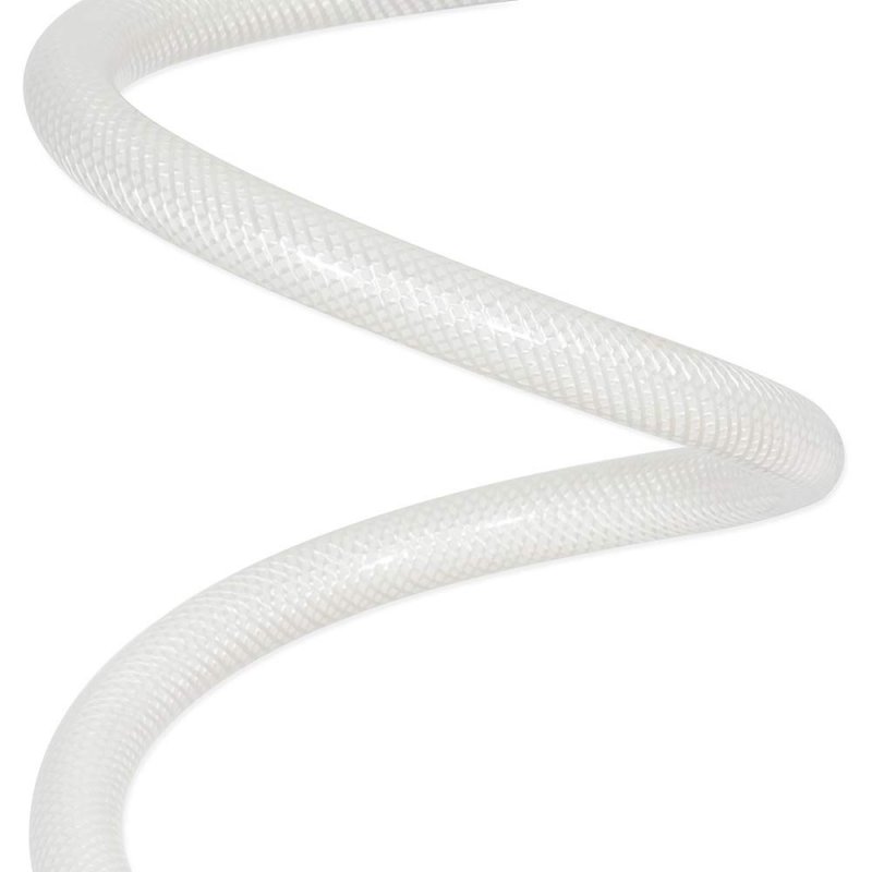 Eastman 1 2 Inch Fip Flexible Faucet Connector Pvc Supply Hose Line With Nickel-plated Brass Nuts 12 Length White 48902