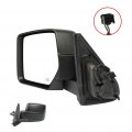 Driver Side View Mirror For 2007 Jeep Patriot Black Textured Power Heated Manual Folding Abs