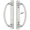 Rockwell Security Charlotte Patio Sliding Door Handle Set Polished Chrome Fits 3-15 16 Inch Ctc Screw Holes For Residential Use 