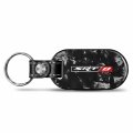 Ipick Image For Dodge Jeep Srt-8 Logo Led Printed On Real Black Forged Style Carbon Fiber Tag Shape Key Chain Keychain