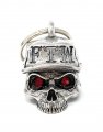 Bravo Bells Ftw Skull Hat Diamond Biker Bell Accessory Or Key Chain For Good Luck On The Road 