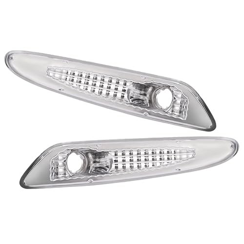 Pair Side Marker Lights For 2003 2004 2005 2006 Mercedes Benz Sl Class R230 Chassis Clear Lens Replacement 2308200121