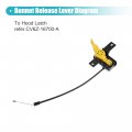 X Autohaux Car Engine Hood Release Cable Ford Escape 2013-2018 For Lincoln Mkc 2015-2018 Bonnet Lever Latch Replace