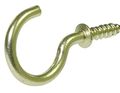 The Hillman Group 320397 1 2 Solid Brass Cup Hook 100-pack 